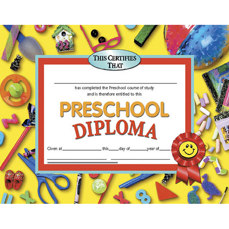 Diplomas Preschool 30/Pk 8.5 X 11