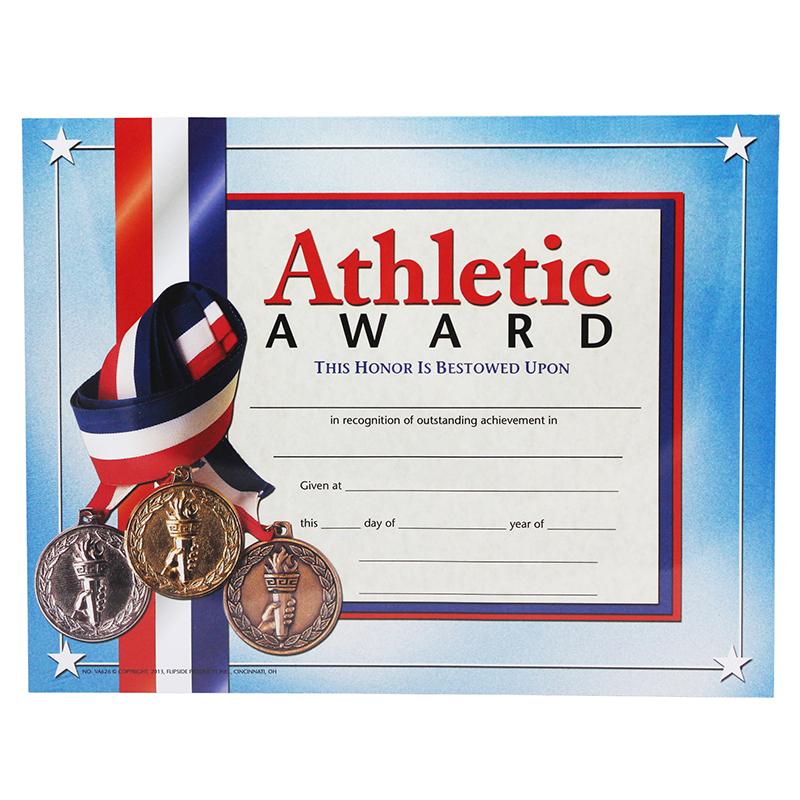 Certificates Athletic Award 30/Pk
