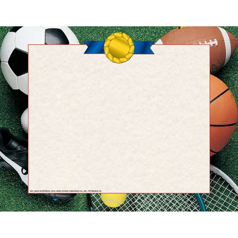 (6 Pk) Athletic Certificate Border