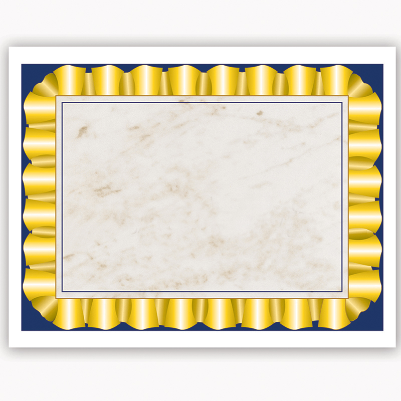(4 Pk) Gold Ribbon Certificate