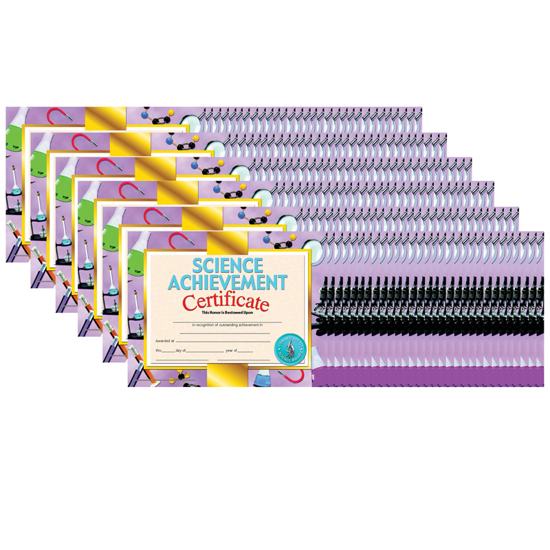 (6 Pk) Science Achievement Cert