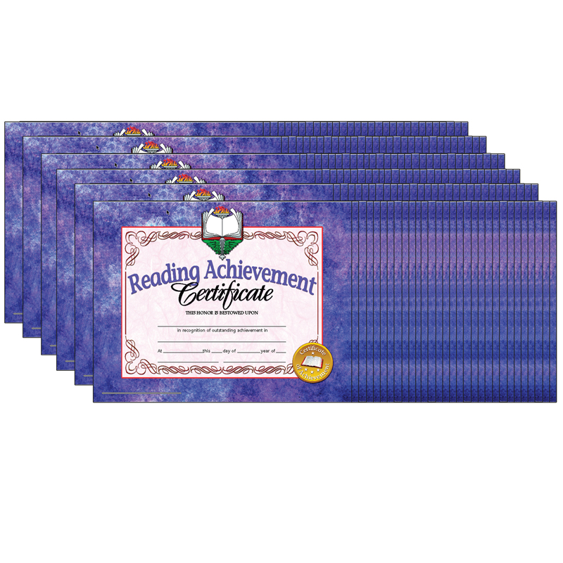 (6 Pk) Reading Achievement Cert