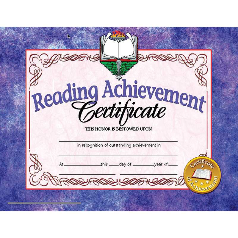 Reading Achievement 30pk 8.5 X 11