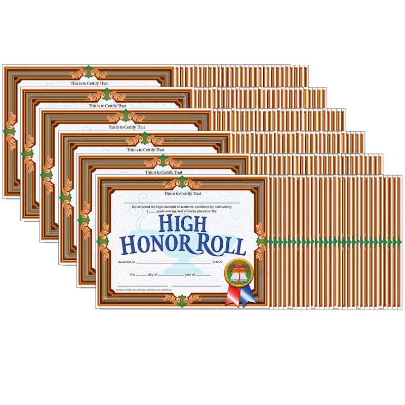 (6 Pk) High Honor Roll Achievement