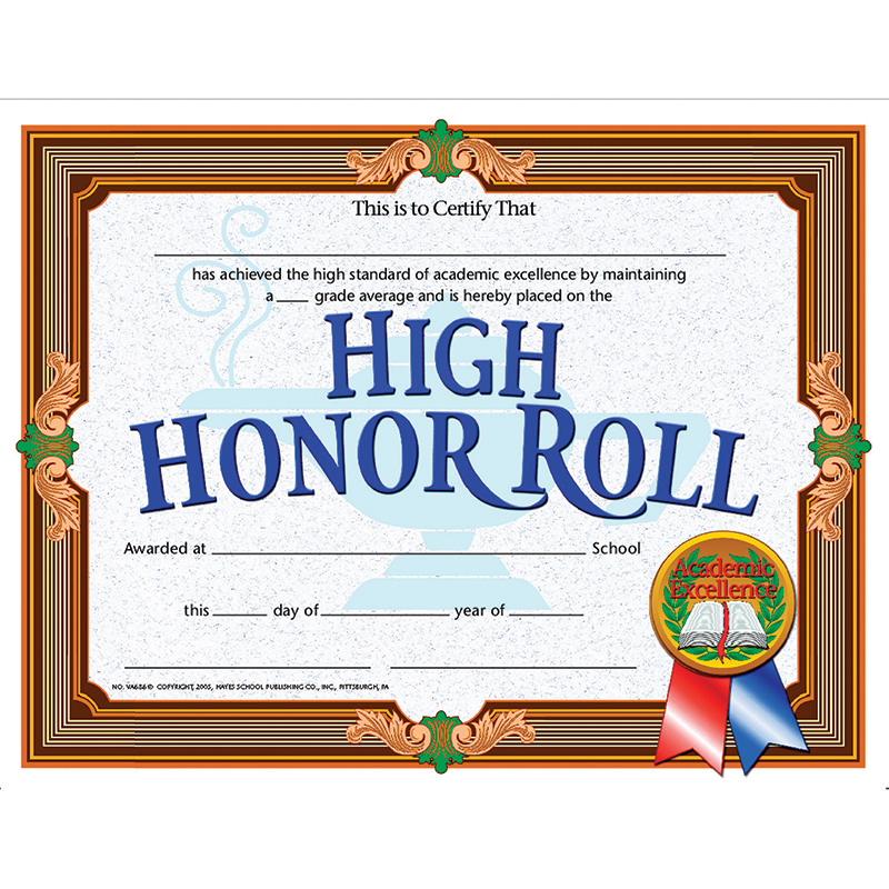 High Honor Roll Achievement 30pk