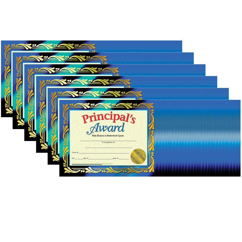 (6 Pk) Cert. Principals Award