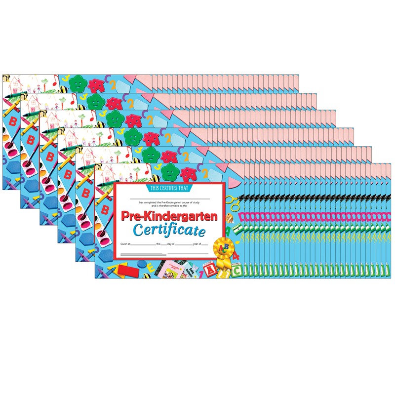 (6 Pk) Certificates Pre-K