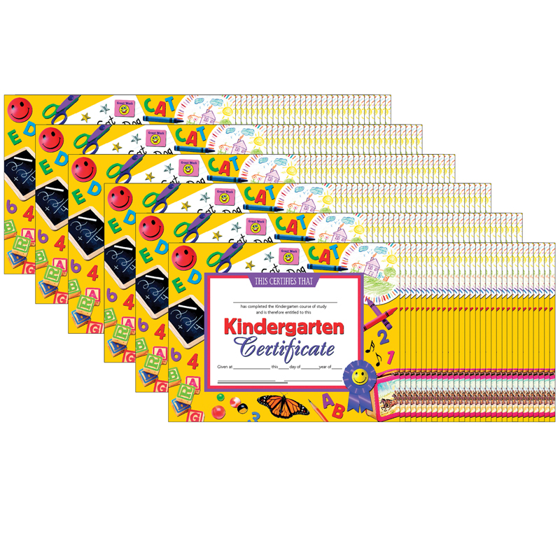 (6 Pk) Certificates Kindergarten