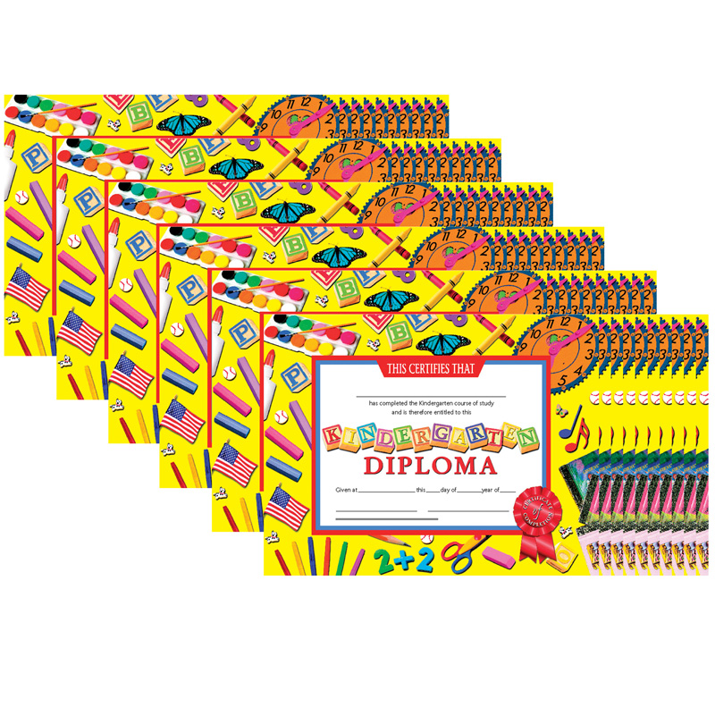 (6 Pk) Diplomas Kindergarten