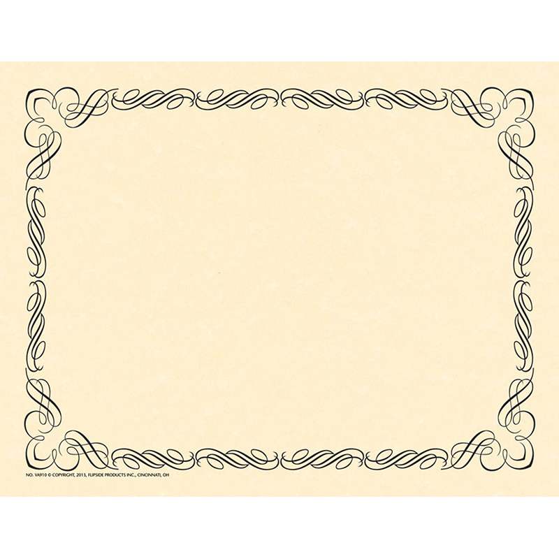 (6 Pk) Arabesque Border Paper Black