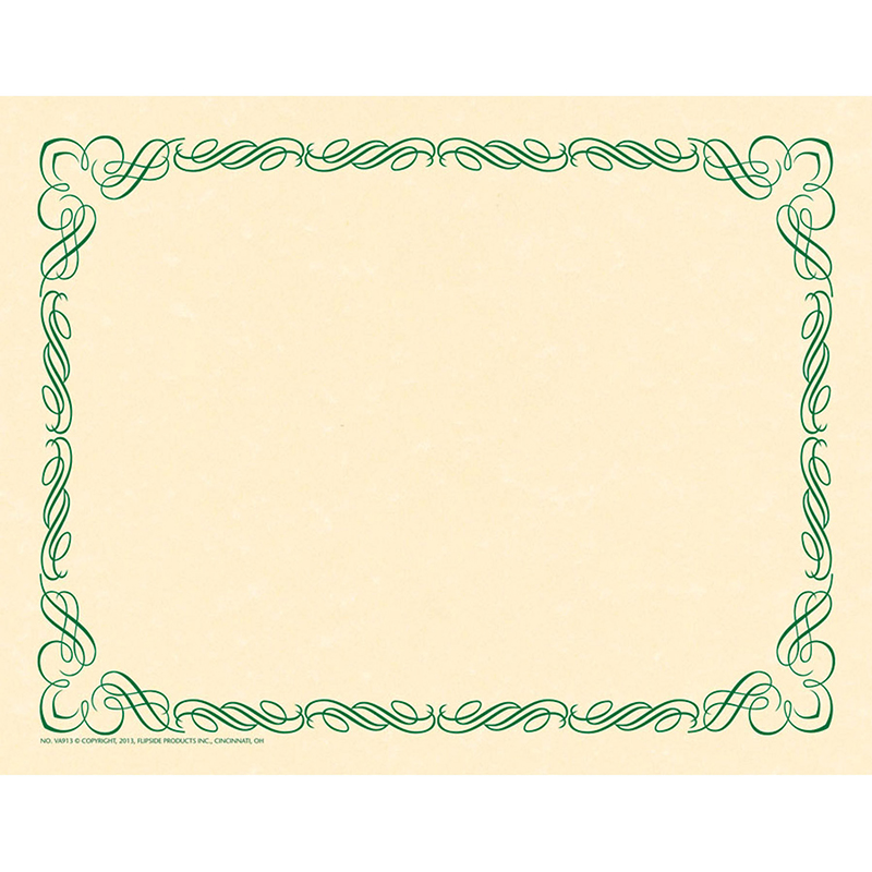 Arabesque Border Paper Green