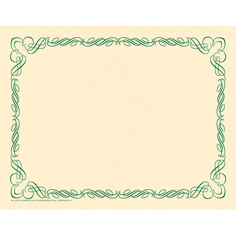 Arabesque Border Paper Green