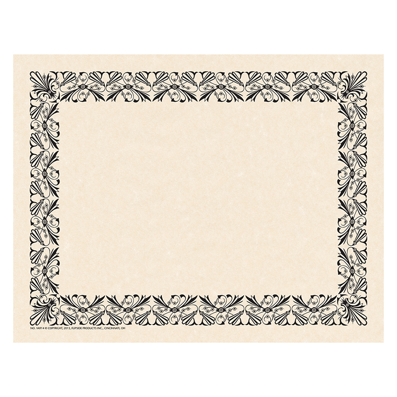 (6 Ea) Art Deco Border Paper Black