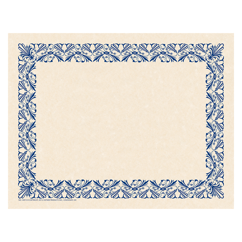 Art Deco Border Paper Blue