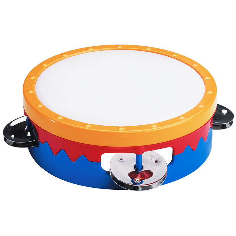 6in Multi-Colored Tambourine