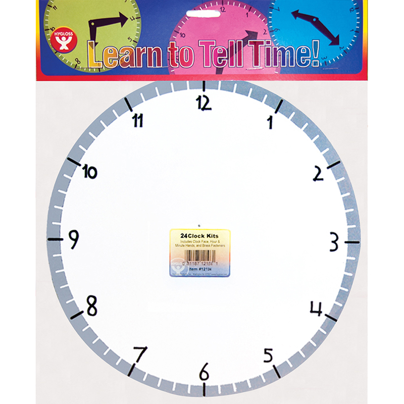 Blank Clock Kit 24 Clocks