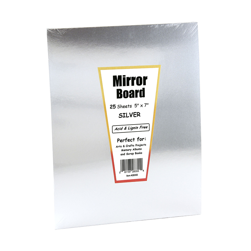 (4 Ea) Mirror Board 25 5x7 Sheets