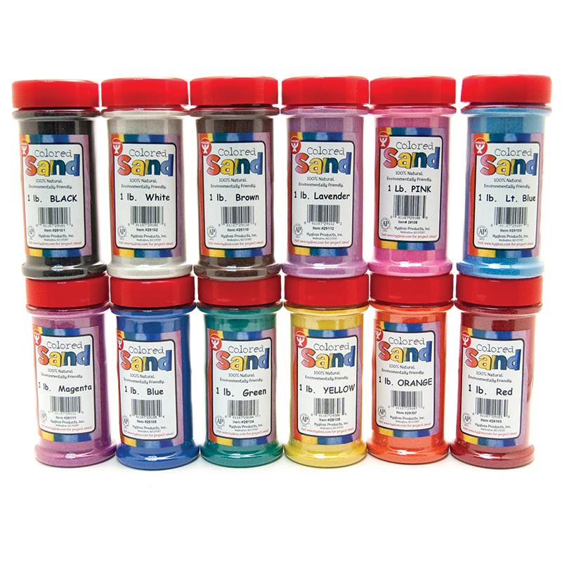 Bucket O Sand 12 Asstd Colors 1 Lb