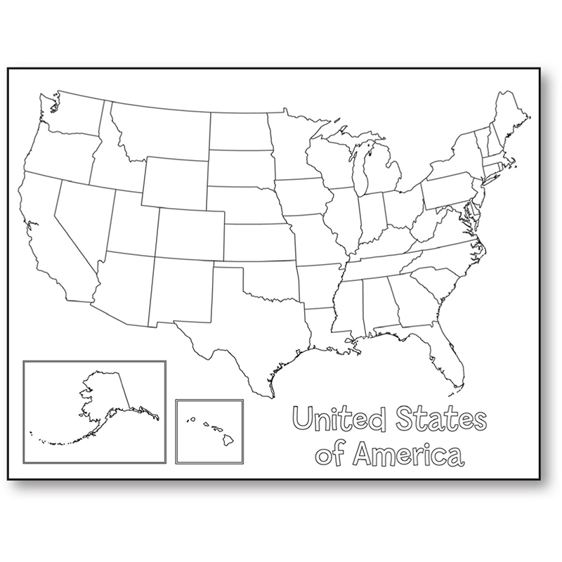 United States Map Poster