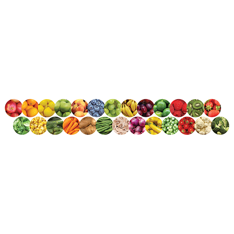 (5 Pk) Fruits And Veggies Border