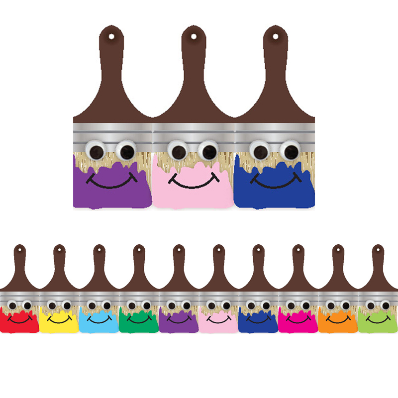 Happy Paintbrush Die Cut Classroom