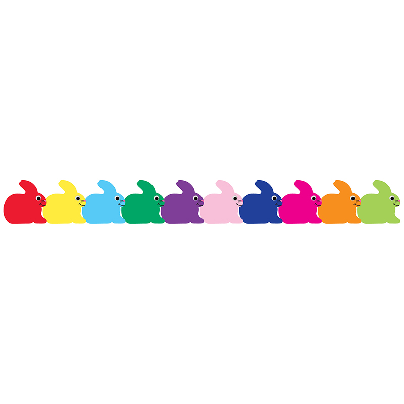 (6 Pk) Bunny Die Cut Border
