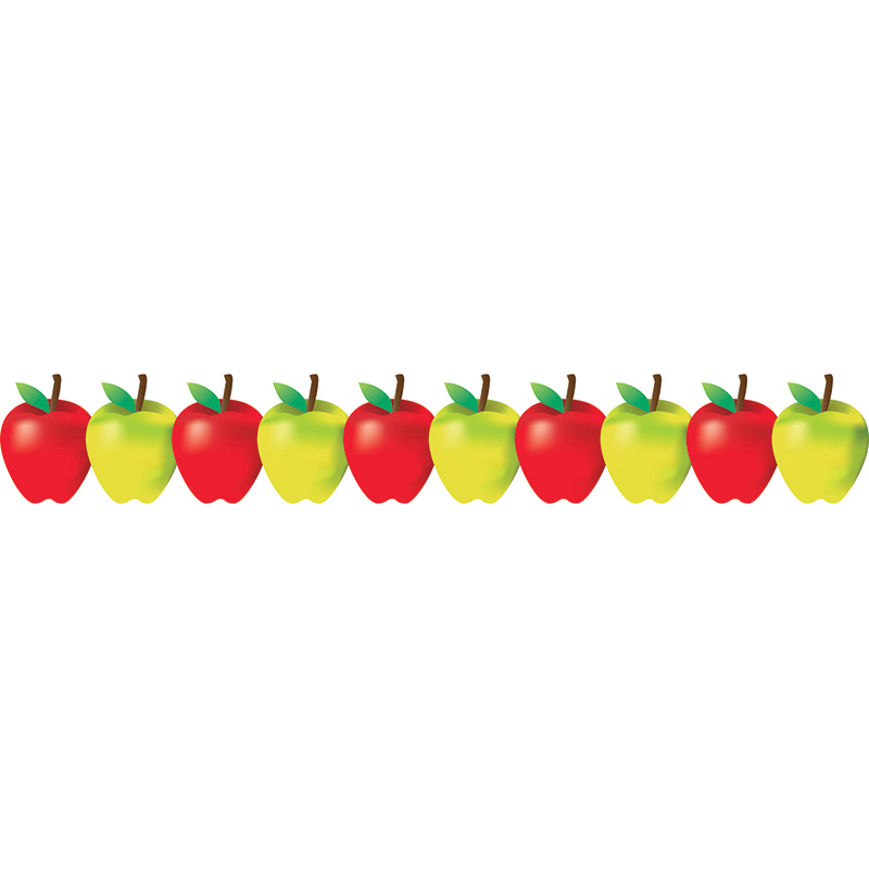 (5 Pk) Red And Green Apples Border