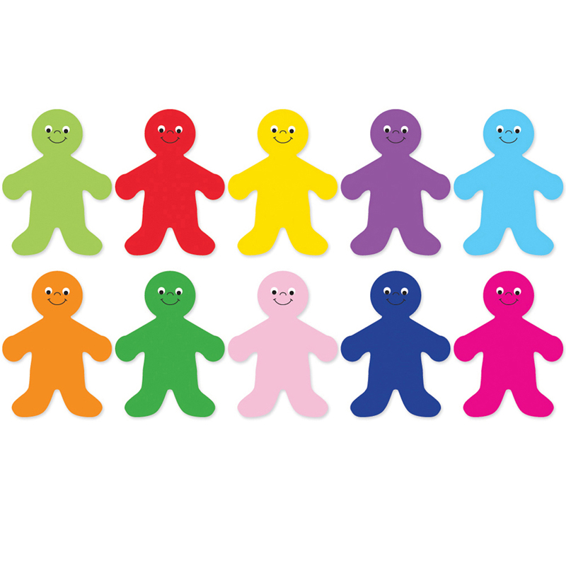 Die Cut Accents 7in Rainbow People