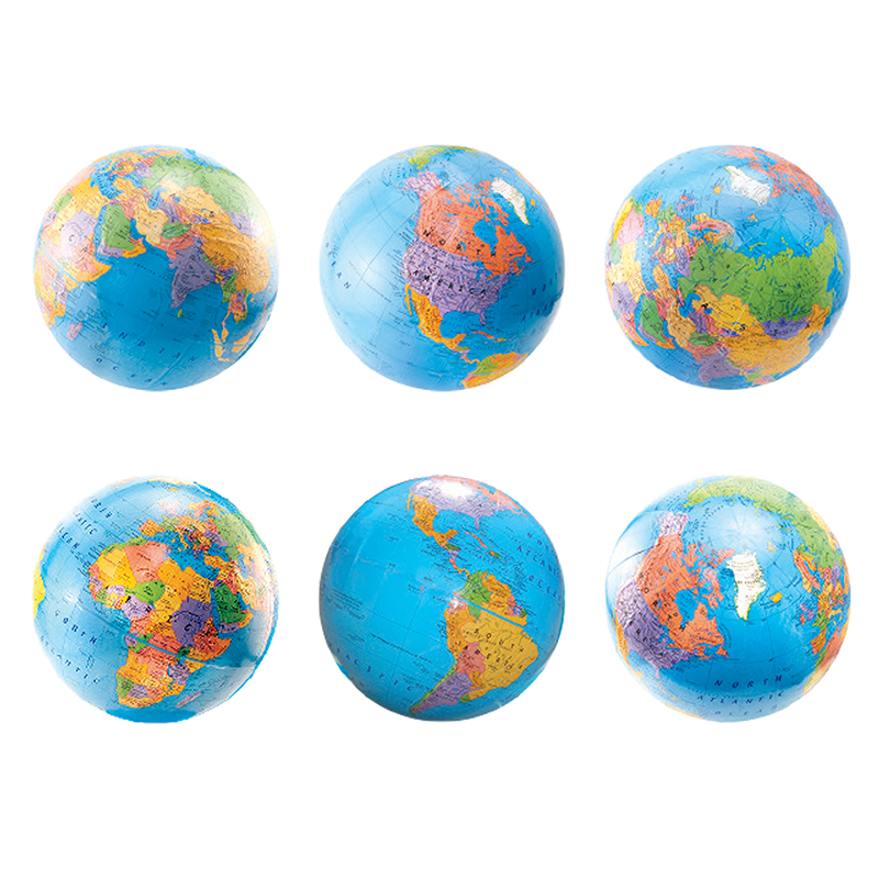 6in Globes Die Cut Accents