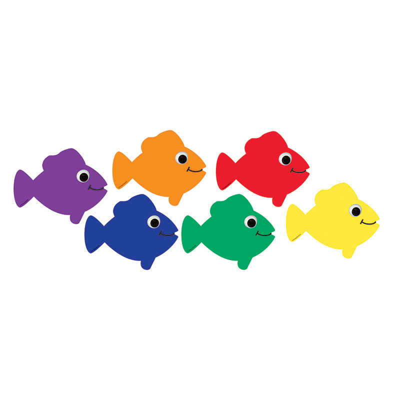 Die Cut Accents Multicolor Fish