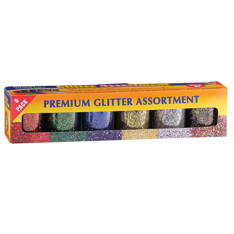 (3 Pk) Glitter 3/4 Oz - 6 Per Pk