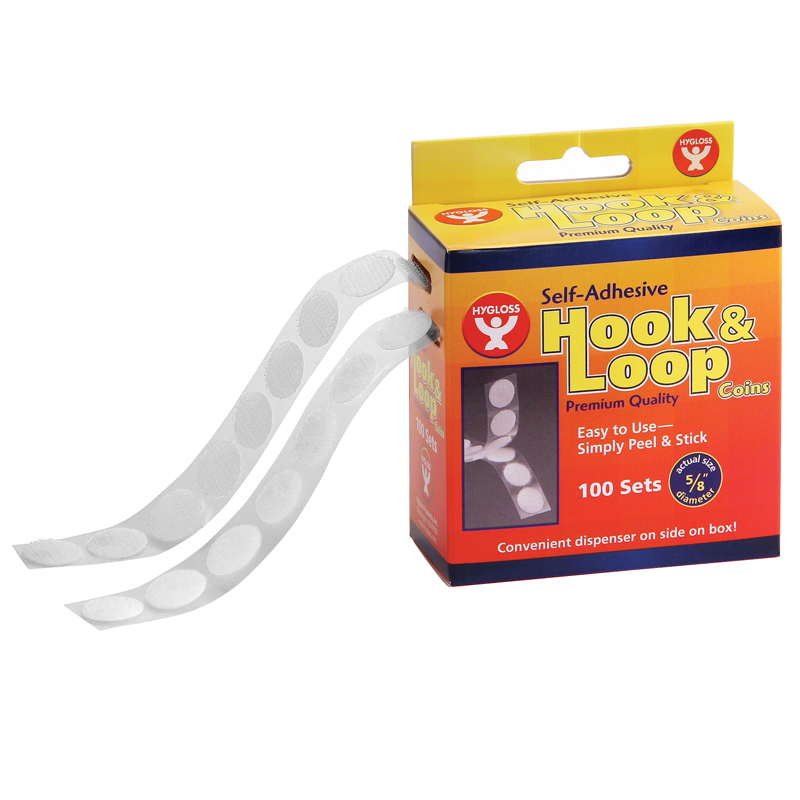 Hook & Loop Fastener 5/8 Coins 100