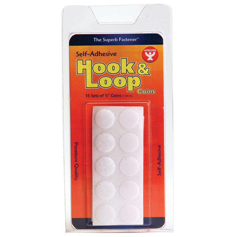 Hook & Loop Fastener 5/8 Coins 15st