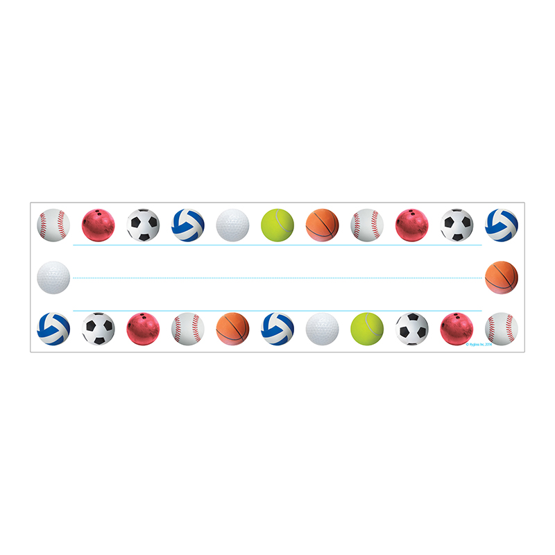 (6 Pk) Sports Balls Name Plates