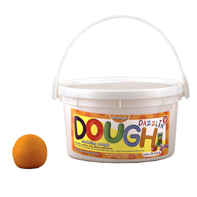(3 Ea) Dazzlin Dough Orng 3lb Tub