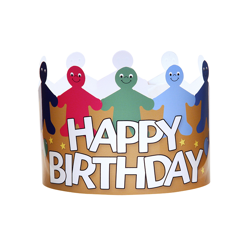 (3 Pk) Happy Birthday Crowns 24 Per