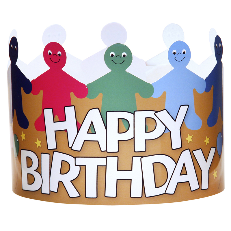 Happy Birthday Crowns Pack Of 24