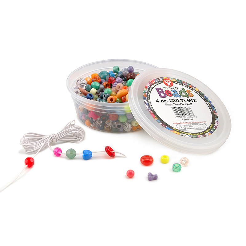 (5 Pk) Bucket O Beads 4oz Multi-Mix
