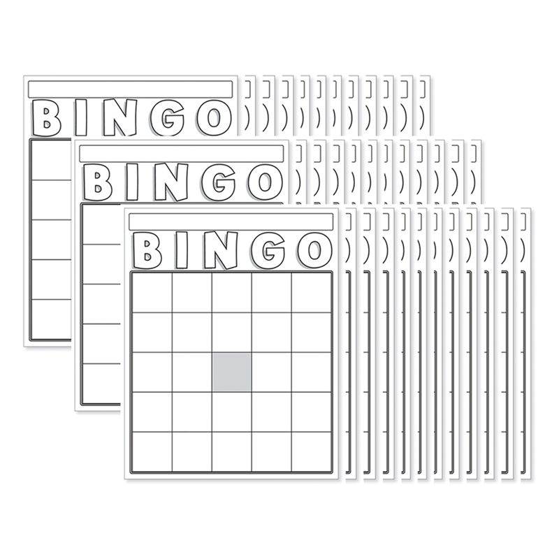 Blank Bingo Cards White