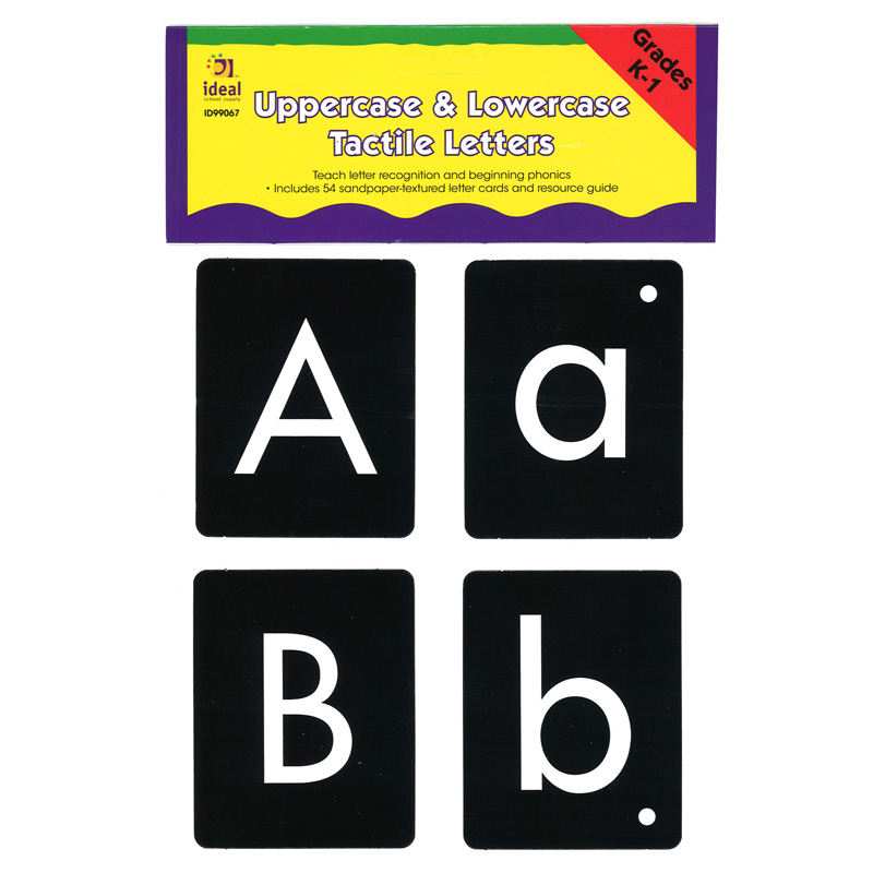 Uppercase/Lowercase Tactile Letters