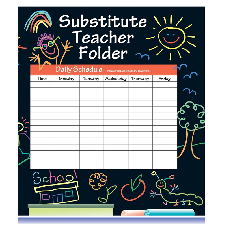 Substitute Folder Elem Kid 24-Pk