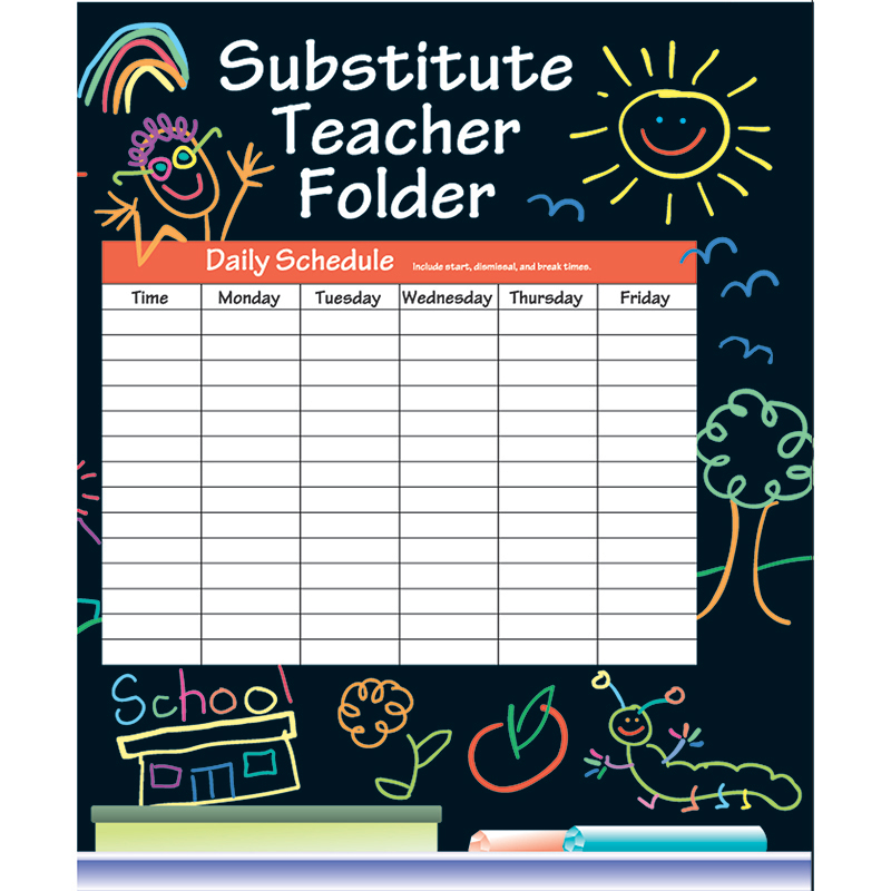 Substitute Folder Elem Kid-Drawn