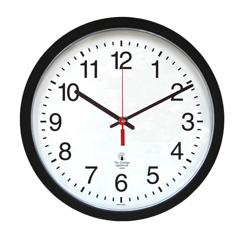 16.5in Blk Contem Clock 14.5in Dial