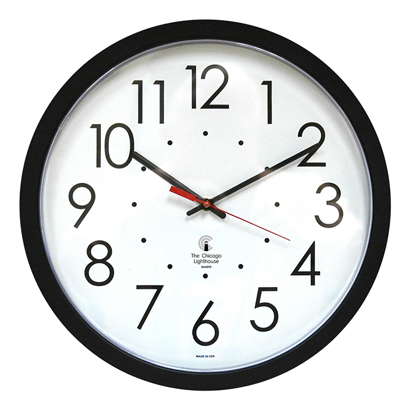 14.5in Black Selfset Clock Std Dial