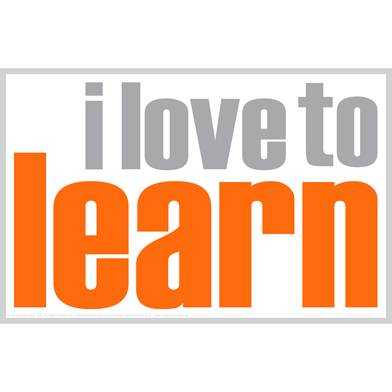 I Love To Learn Poster