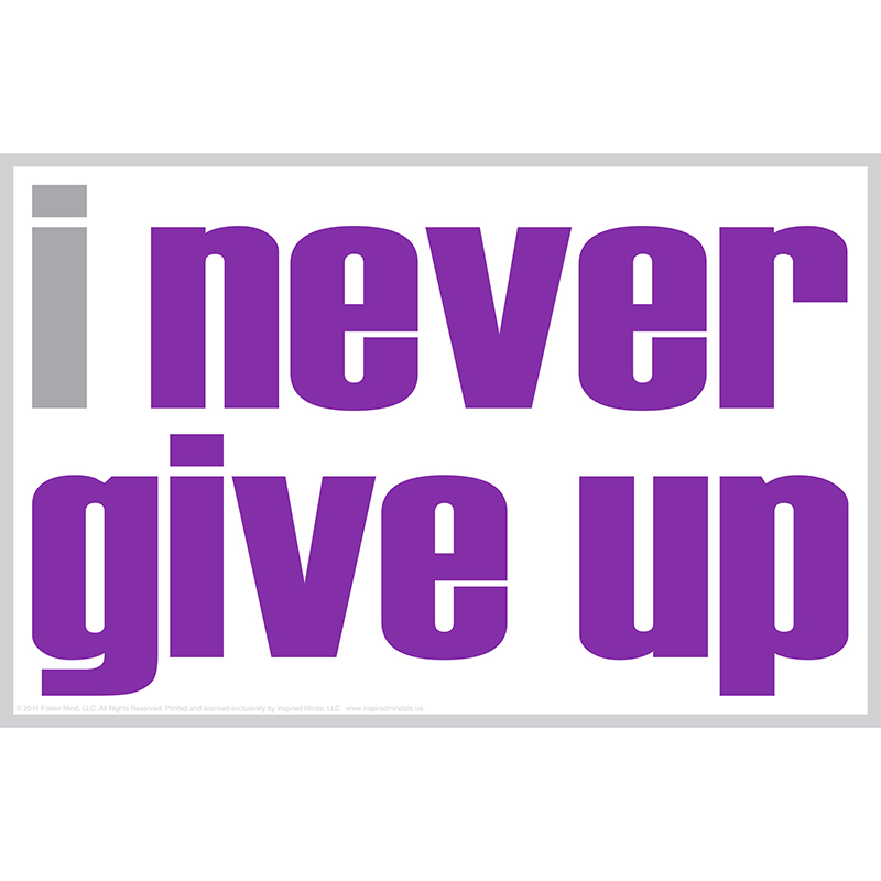 I Never Give Up Poster