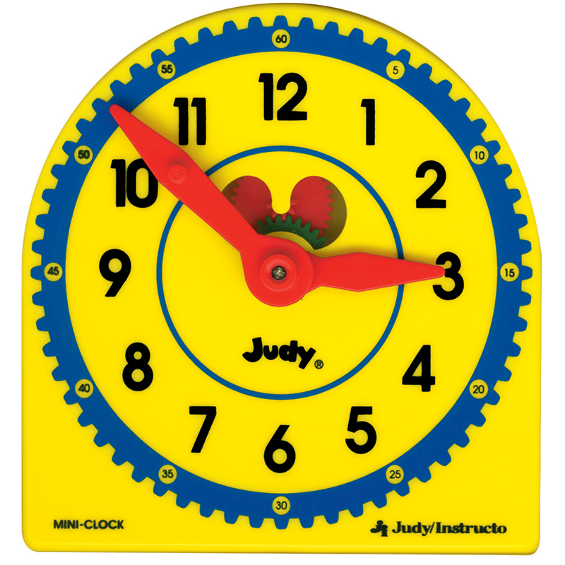 Judy Plastic Clock Class Pk 6-Pk