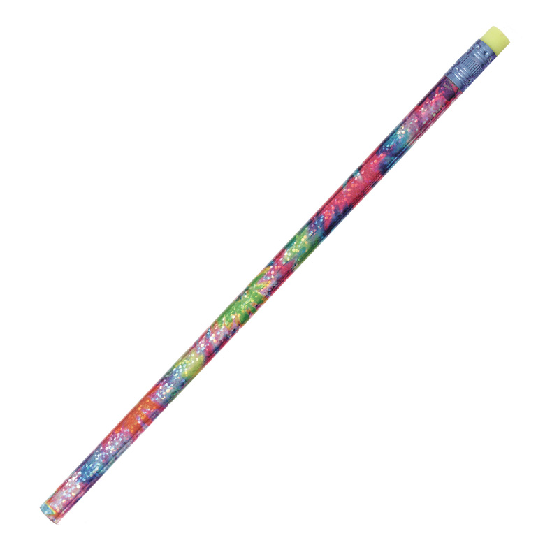 Decorated Pencils Tie Dye Glitz 1dz