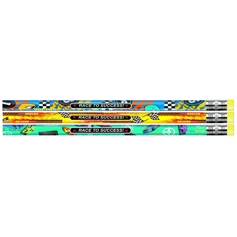 (12 Dz)Race To Success Asst Pencils