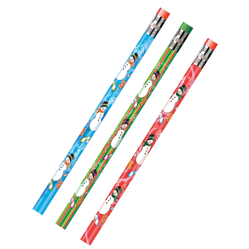 (12 Dz) Decorated Pencils Holiday